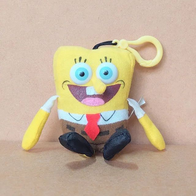brinquedo - pelúcia chaveiro Bob Esponja (usada) - Foto 2