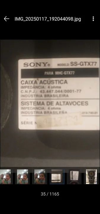 Par de Caixas de Som, Sony  SS GTX77<br>Acessar - Foto 2