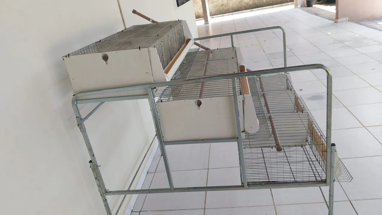 Bateria de 03 gaiola para cordona  - Foto 2