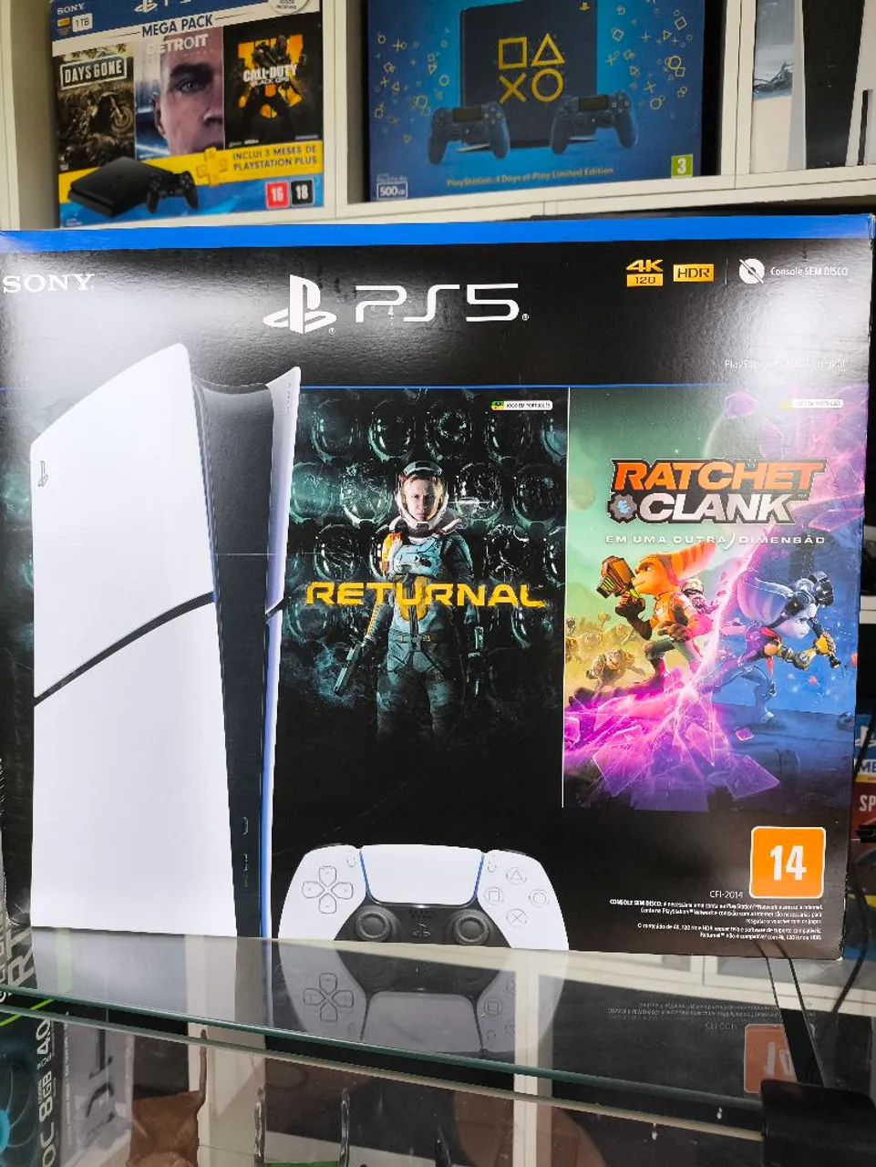 PS5 slim novo lacrado 1 ano de garantia