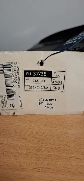 Nadadeira de natação Curta Silifins Nabaiji - Pé de Pato Numero 36 - Foto 2