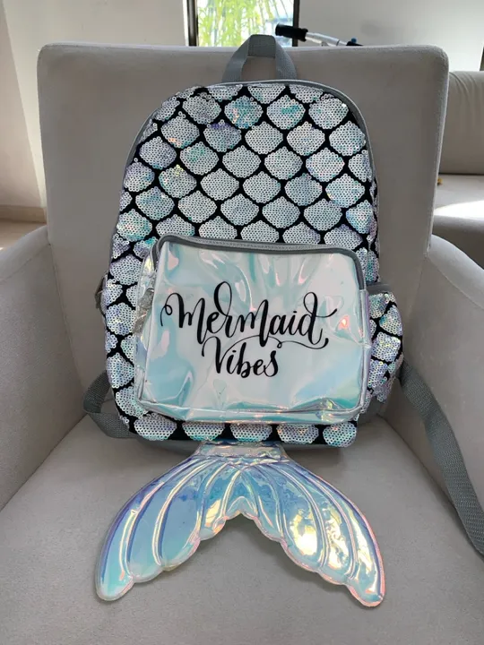 Mochila Sereia - Mermaid Vibes - Glitter