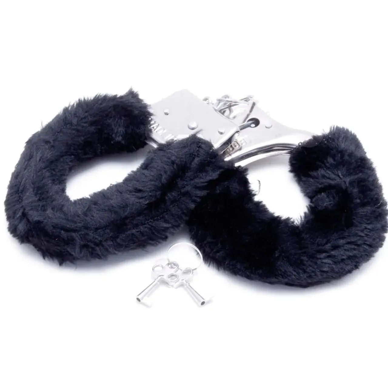 Algemas de Metal com Pelúcia - Hand Cuffs - Foto 2