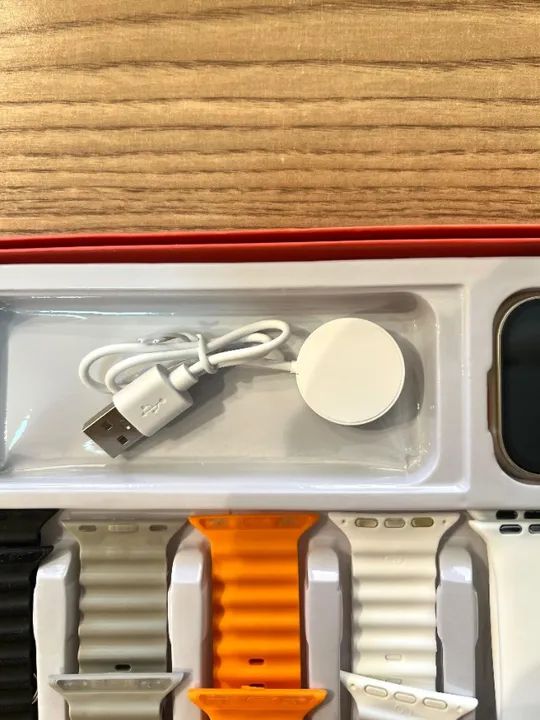 Kit S100 Ultra 2 Smartwatch Relógio Inteligente 7 in 1 Pulseiras - Foto 3