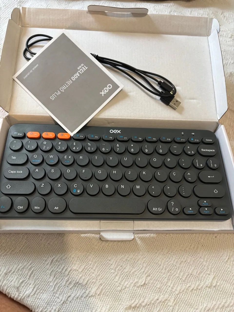 Teclado Bluetooth Retro Plus TC-510 Oex - Foto 4