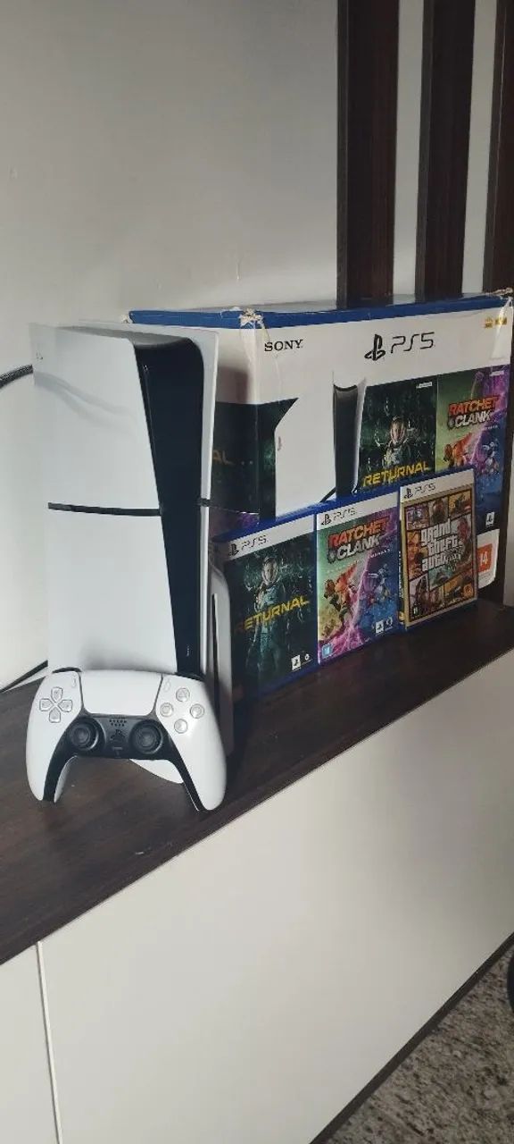 Playstation 5 Novo + monitor 165hz, caixa e nota fiscal, garantia até julho.