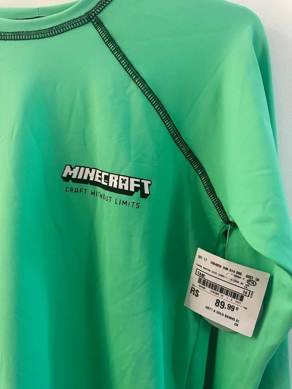 Blusa infantil NOVA Minecraft  - Foto 3