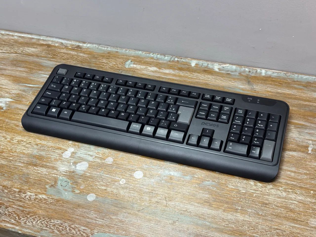 Teclado PCYes Comfort, Wireless, ABNT2, Full Size, Preto, CMFBKW - Foto 2