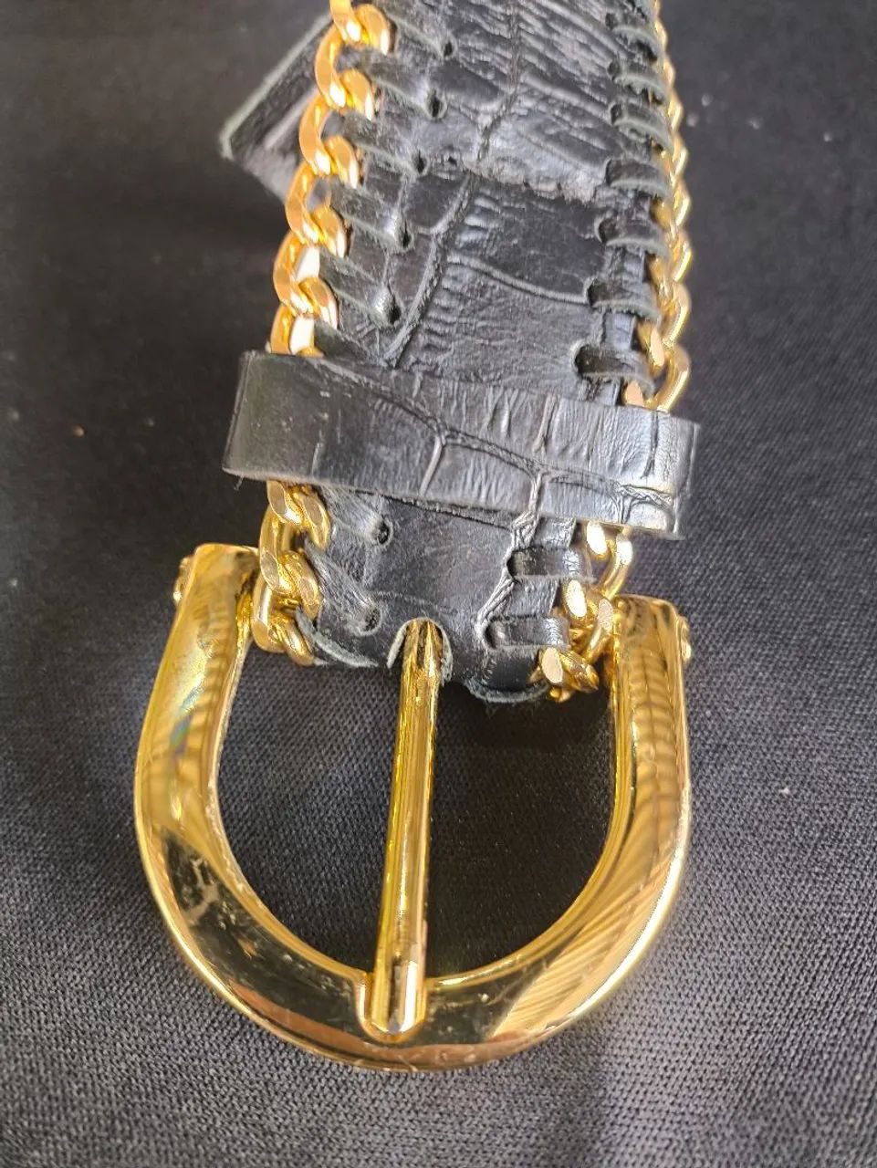 Cinto ( NYBD) preto e dourado feminino  - Foto 2