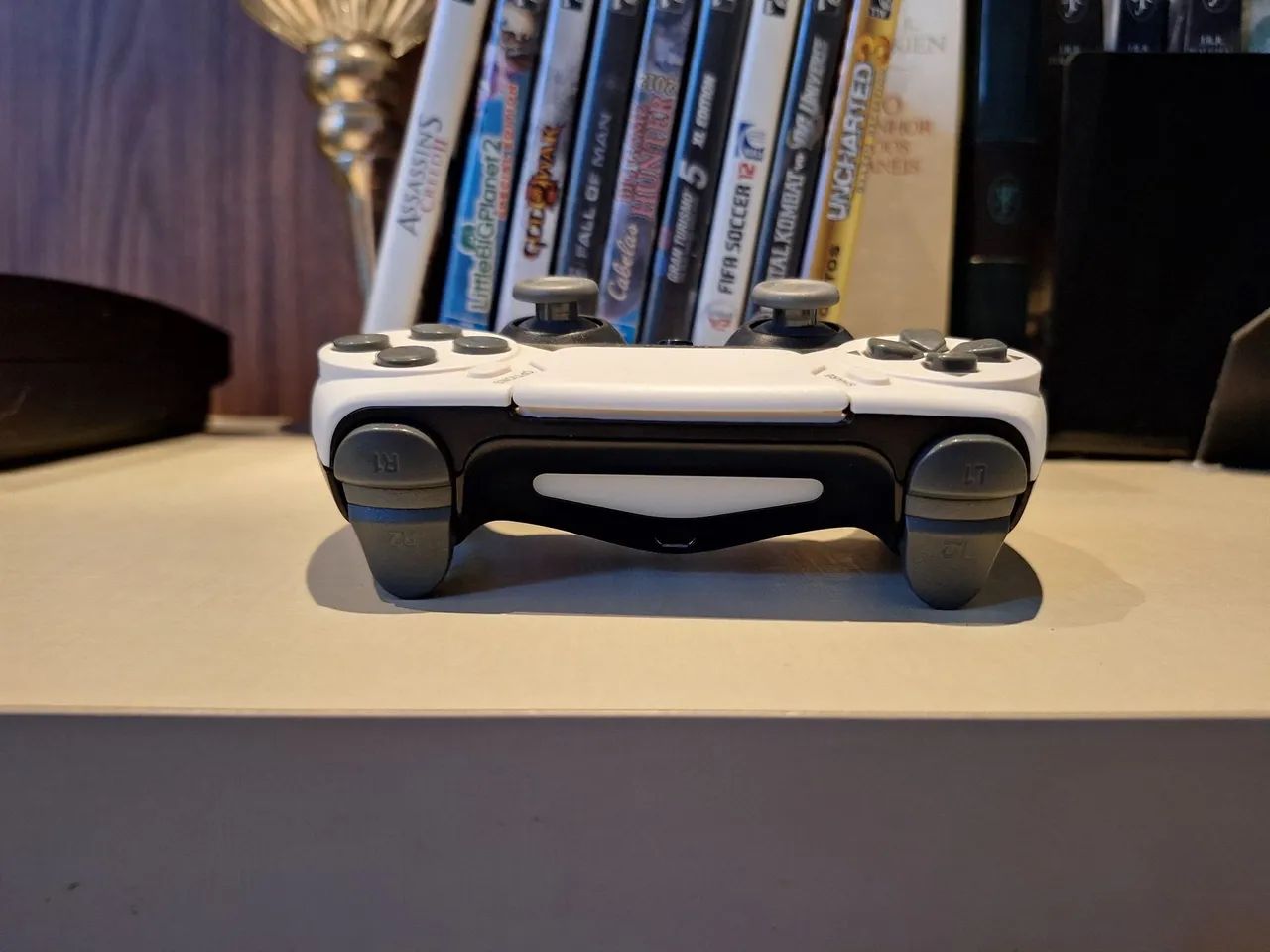 Controle Dualshock Branco para PS4 e PS3 - Foto 2