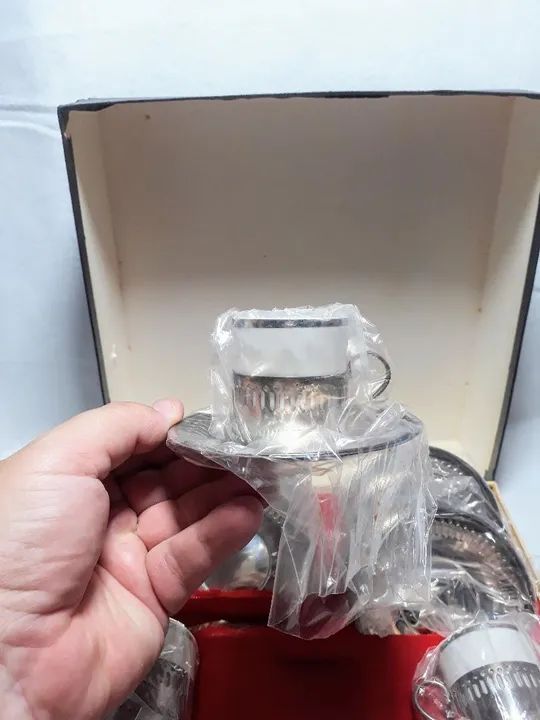 Antigo conjunto de xícara Bel Prata - Foto 2