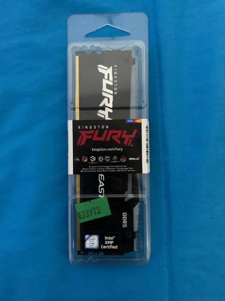 Memória DDR5 Kingston Fury Beast RGB 8GB 5200MHz - Nova/Lacrada