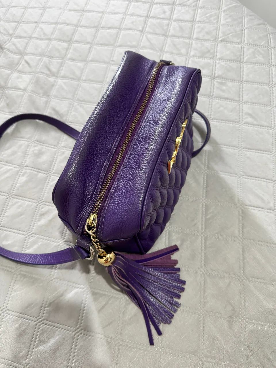 Bolsa Luiza Barcelos Média Roxo - Foto 2