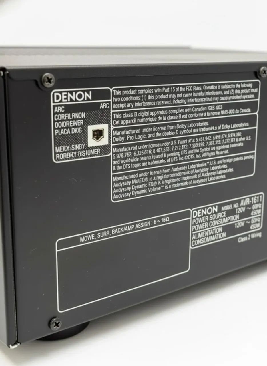 Denon AVR-1611 Completo - 7.1 ou 2 Canais - Aparelhos de Som
