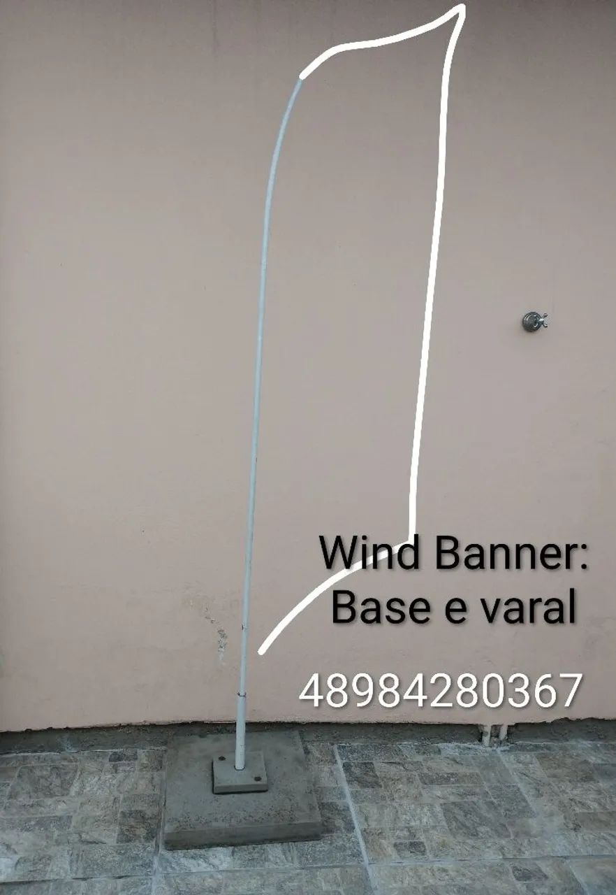 Wind Banner ( base e suporte)