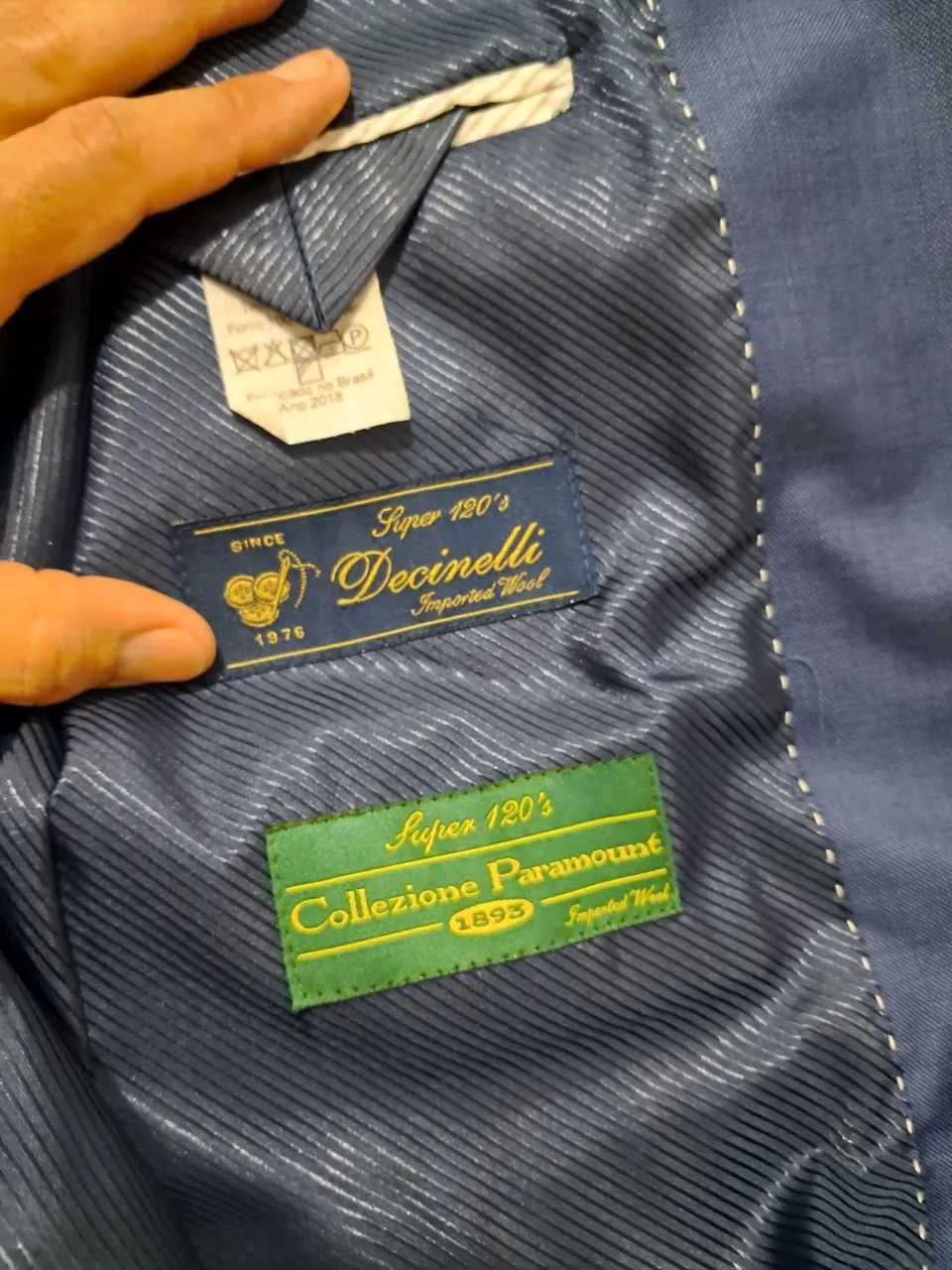 Terno Decinel  Slim fit azul petróleo  - Foto 3
