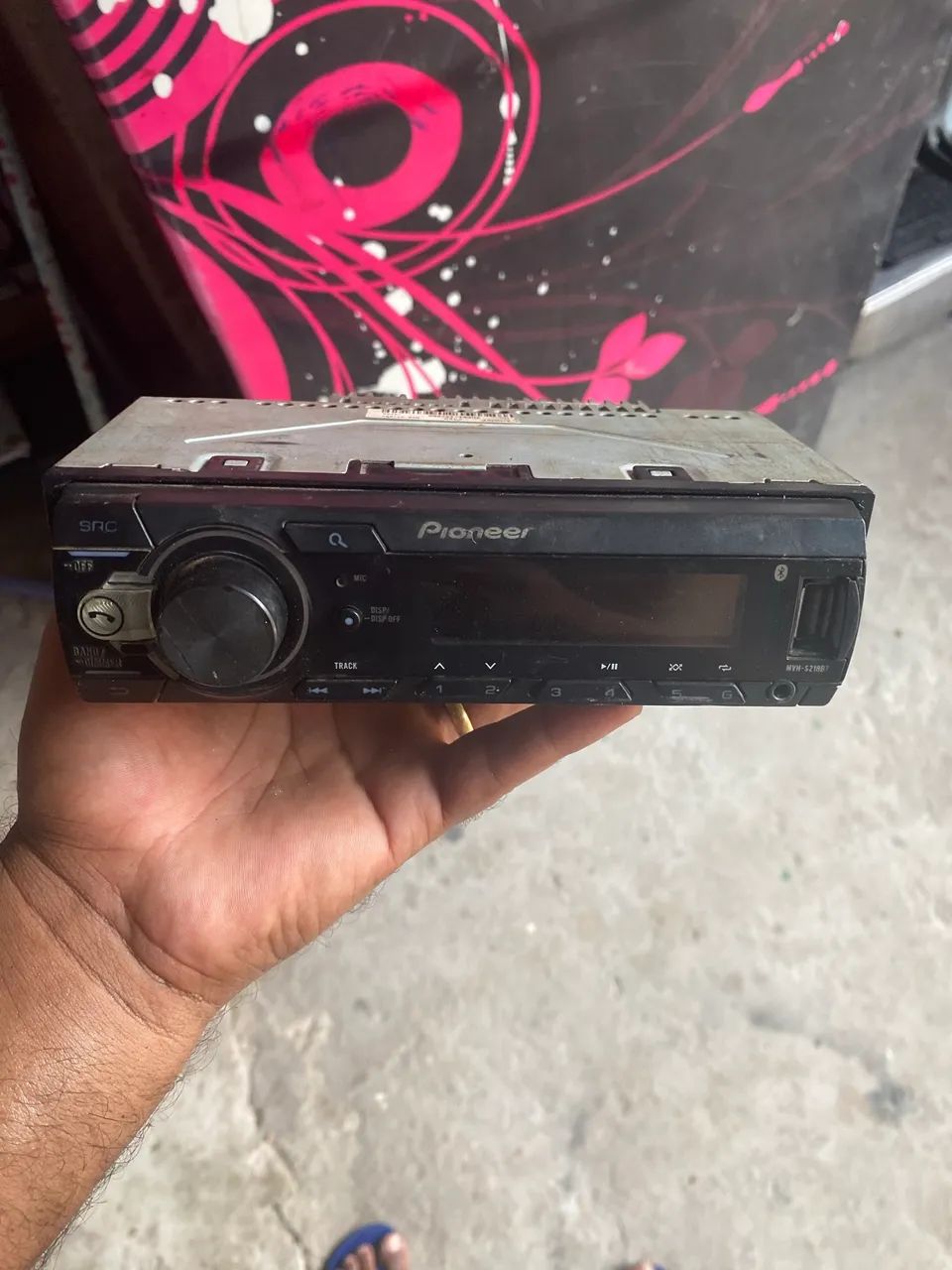 Radio Pioner com Bluetooth 