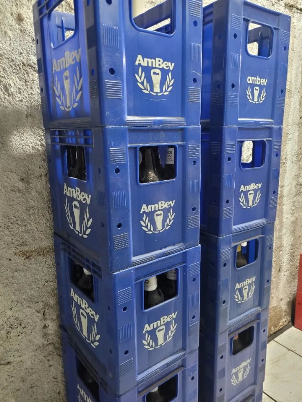 Caixa Plástica Ambev Retornável De Cerveja Litrão - Foto 4