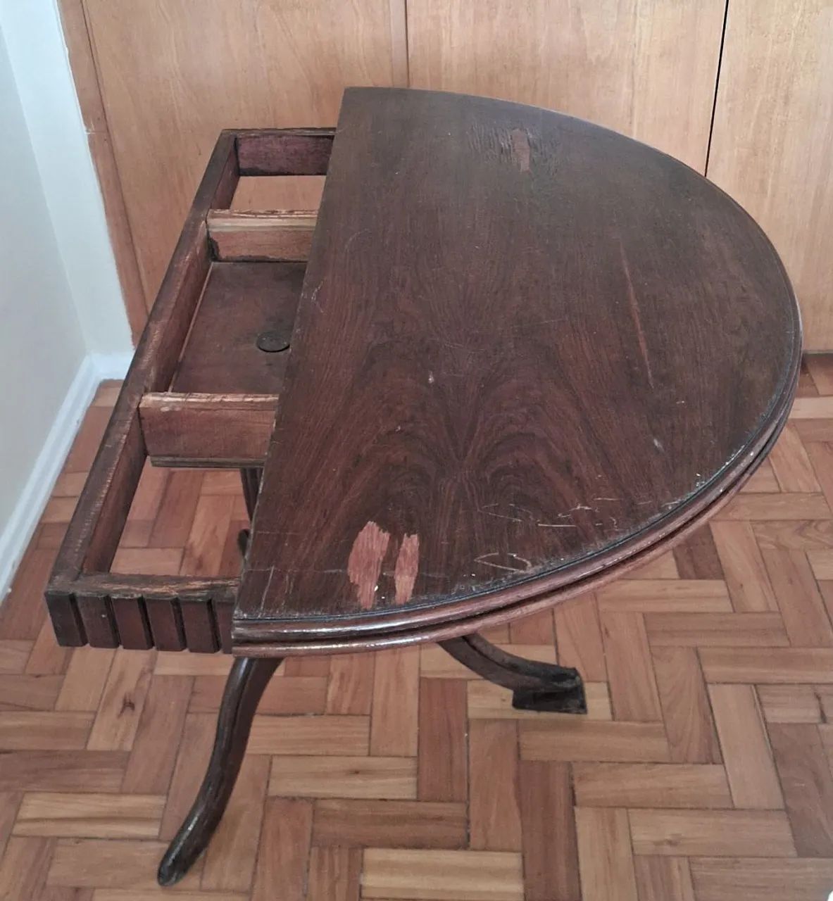 Mesa de apoio dobrável meia-lua extensível  - Foto 5