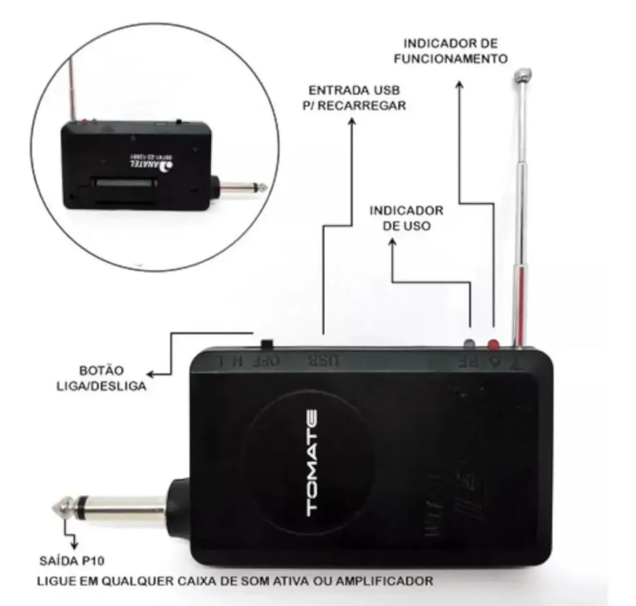 Microfone sem fio - Foto 2