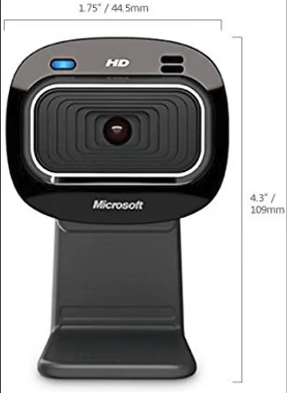 Webcam Microfone Integrado Microsoft Lifecam Hd-3000 Zoom 4x - Foto 2