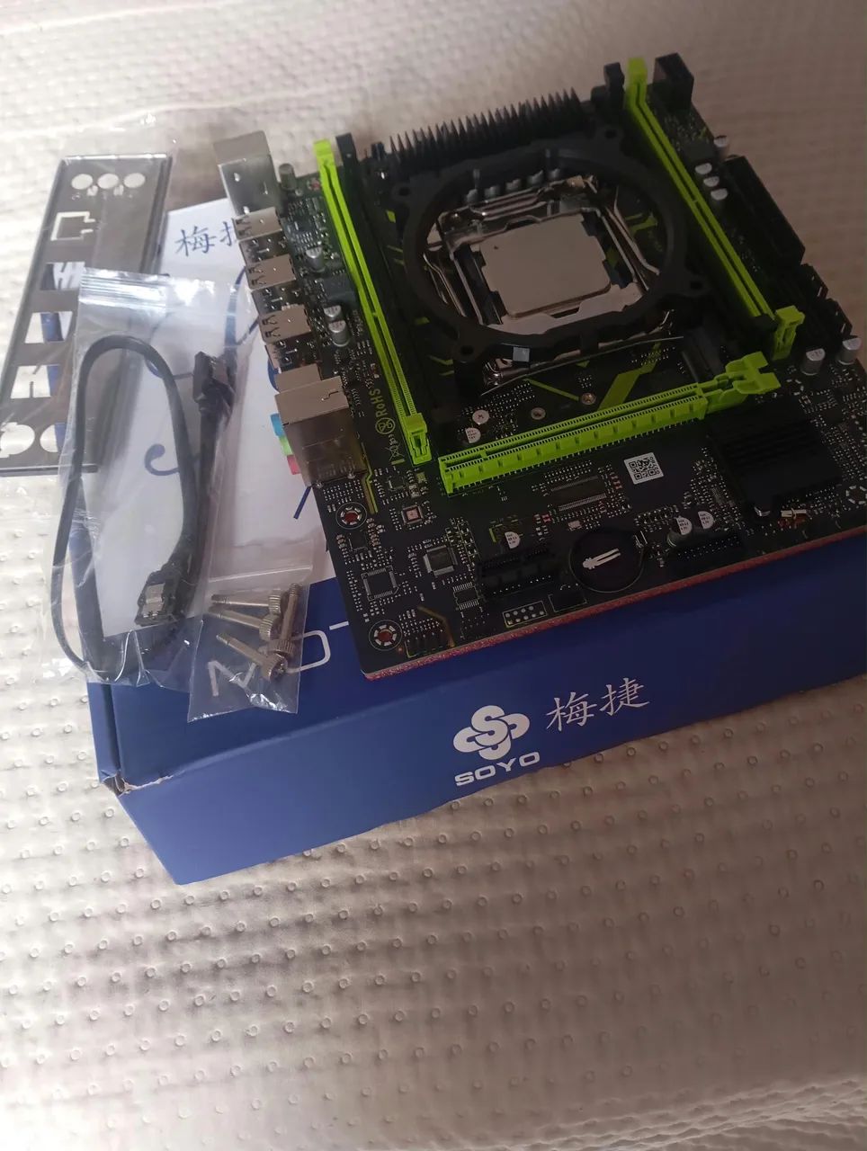 Placa mãe x99 soyo com processador e5 2680v4 novos - Foto 4