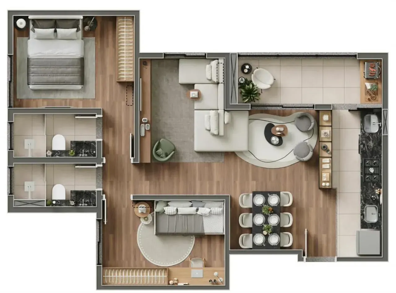 PLANTA 60m²