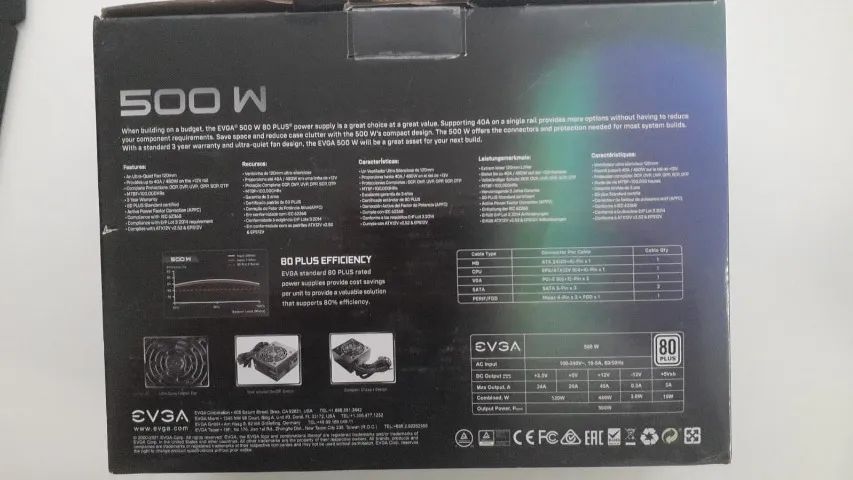 Fonte EVGA 500W - Foto 3