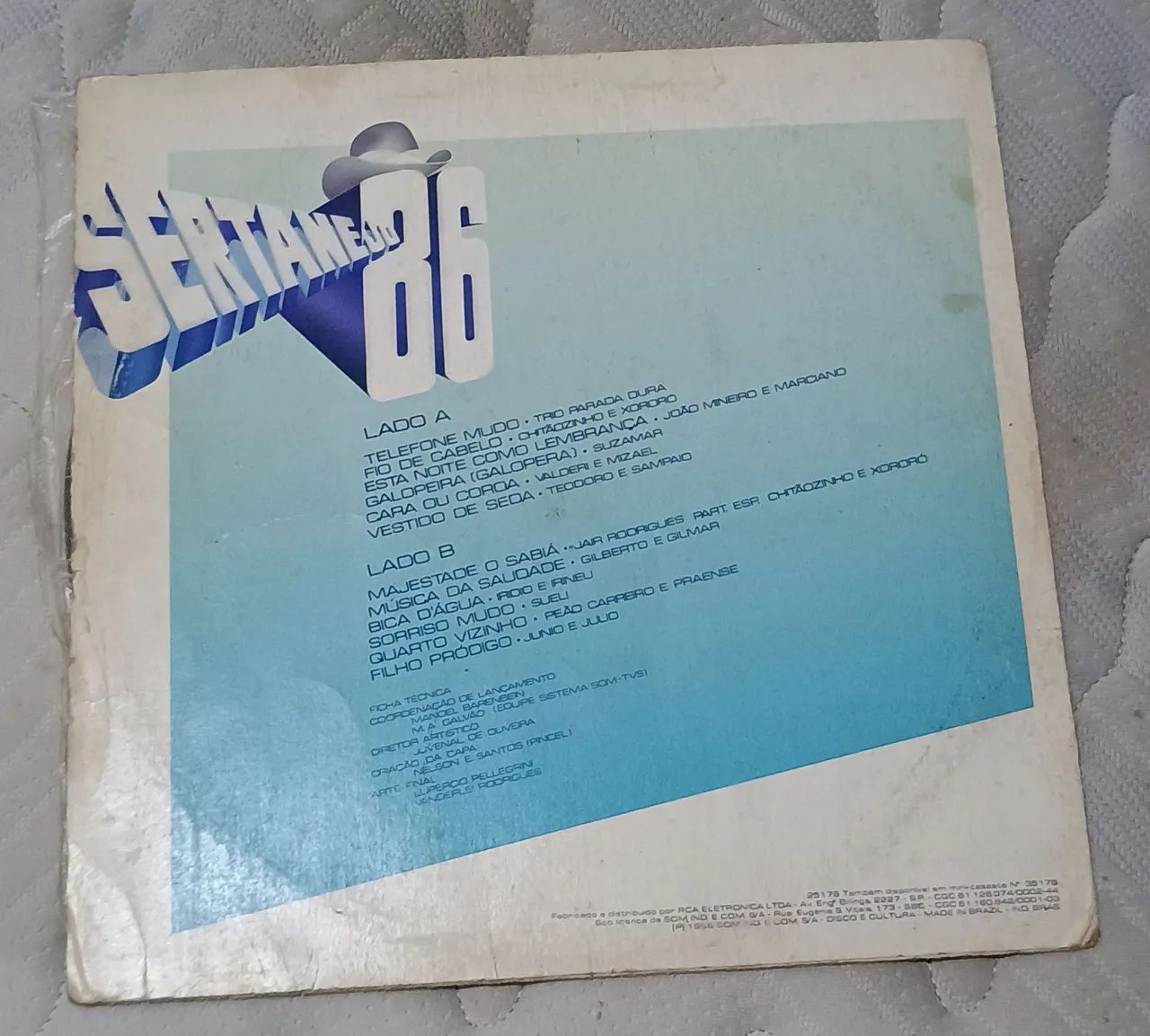 LP Sertanejo 86 - Coletânea Original Anos 80 - Foto 2