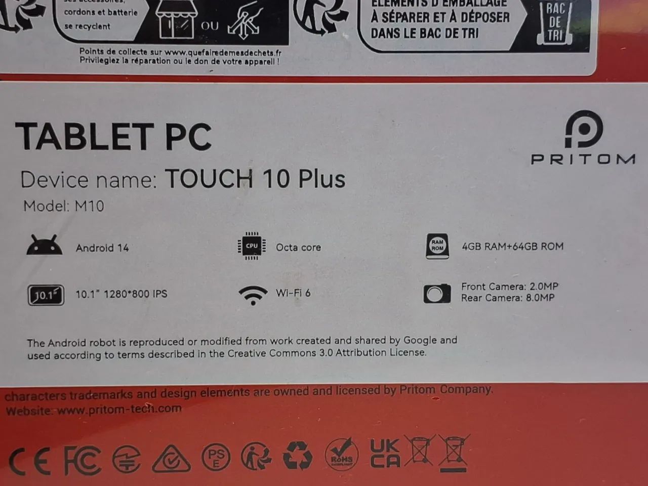 Tablet Pritom 8gb/64gb Android 14, octacore Tela 10" Teclado - Foto 2