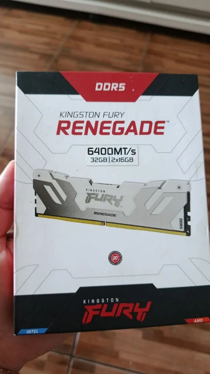 Memória RAM DDR5 32gb 2x16gb 6400mhz