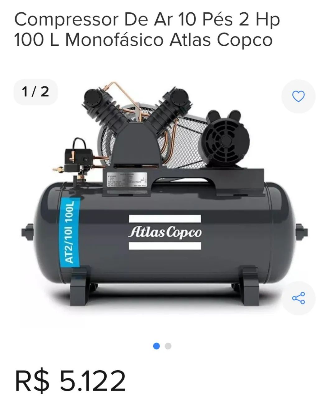 Compressor 100 litros novo - Foto 2