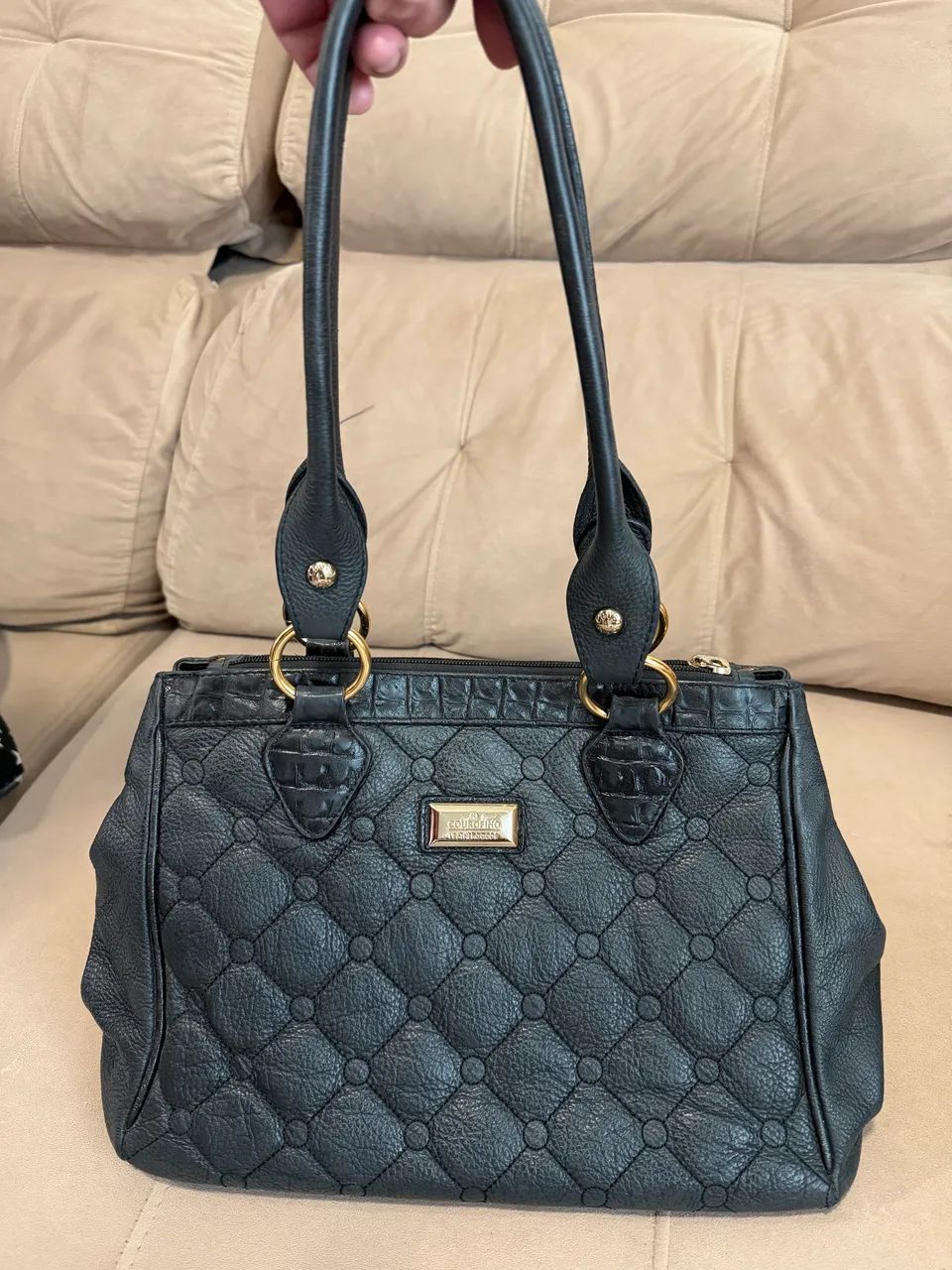 Bolsa Couro Fino semi nova ? - Foto 4
