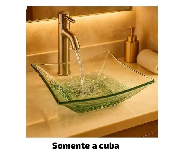 Cuba Vidro Quadrada Banheiro
