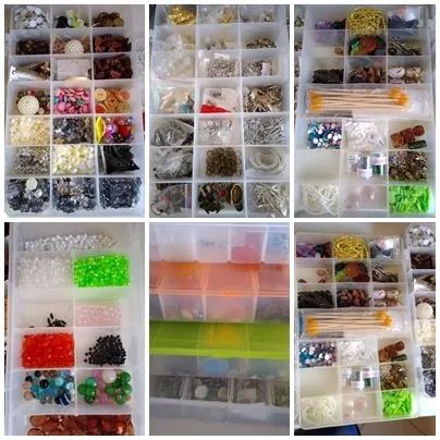 Artesanato peças para montagem de Bijuteria diversos itens - Hobbies e ...