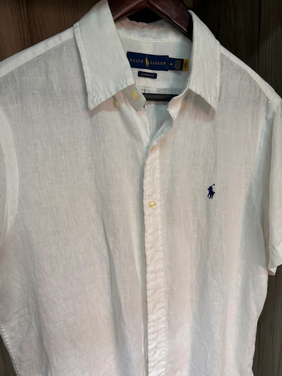 Camisa de Linho Ralph Lauren - Branca - Tam M