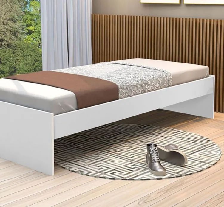 CAMA DE MDF COM ESTRADO DE MADEIRA!!! - Foto 3