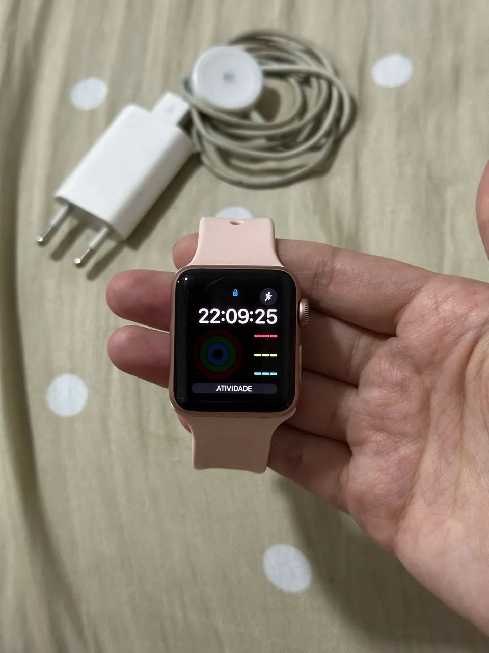 Apple whatch série 3 rose 