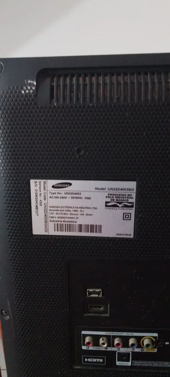 TV Samsung LED 32 (peças) - Foto 2
