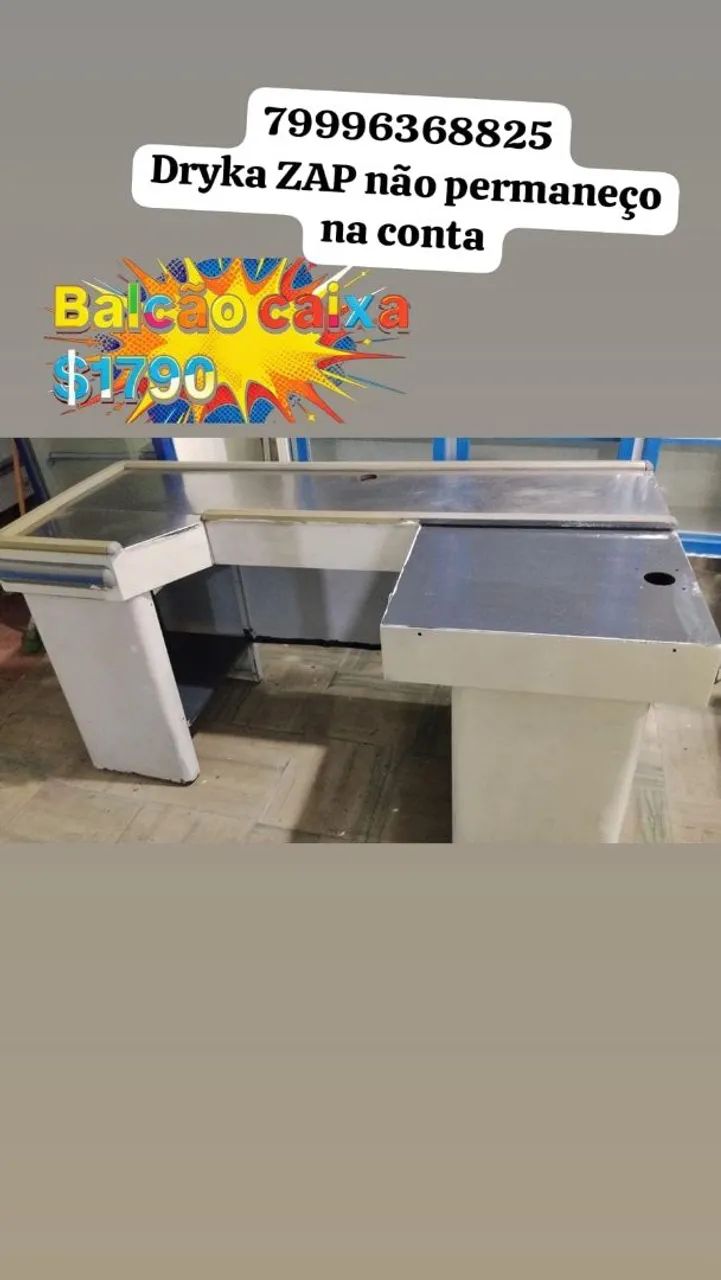 Balcão caixa checkout top