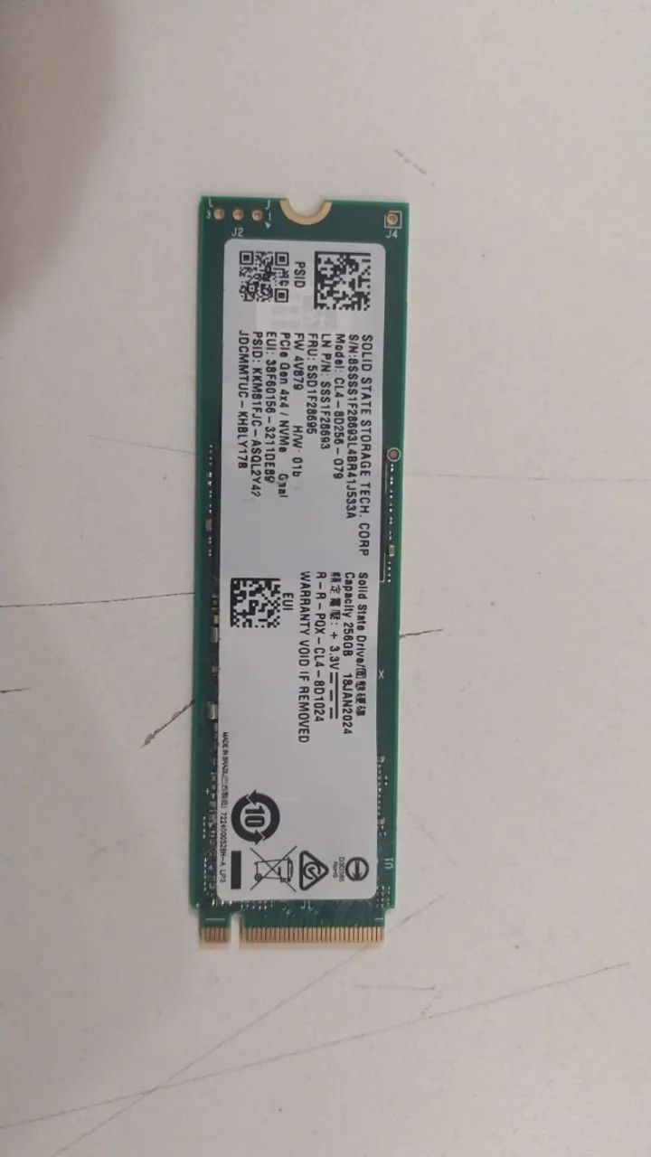SSD NVME 256GB