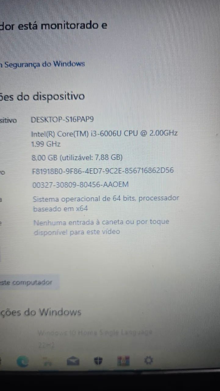  vendo Notebook Acer i3 sexta geração, ssd 240 gb, 8 gb de ram ddr4 - Foto 4