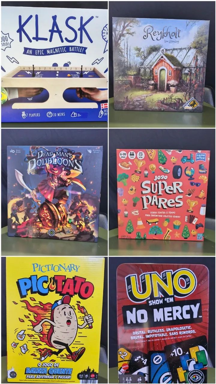 JOGOS DE TABULEIRO / JOGOS DE CARTAS