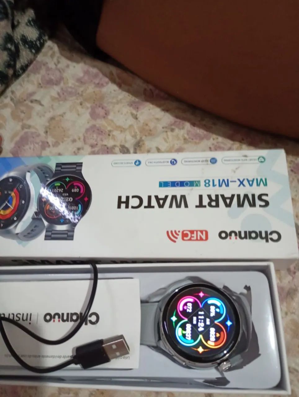 Relógio smart swatch NFC
