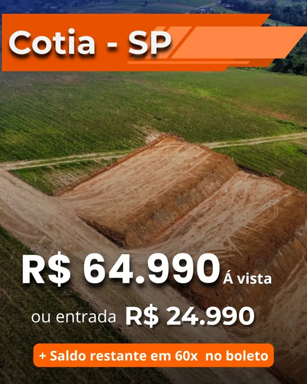 Terreno em Cotia 500m² parcelado