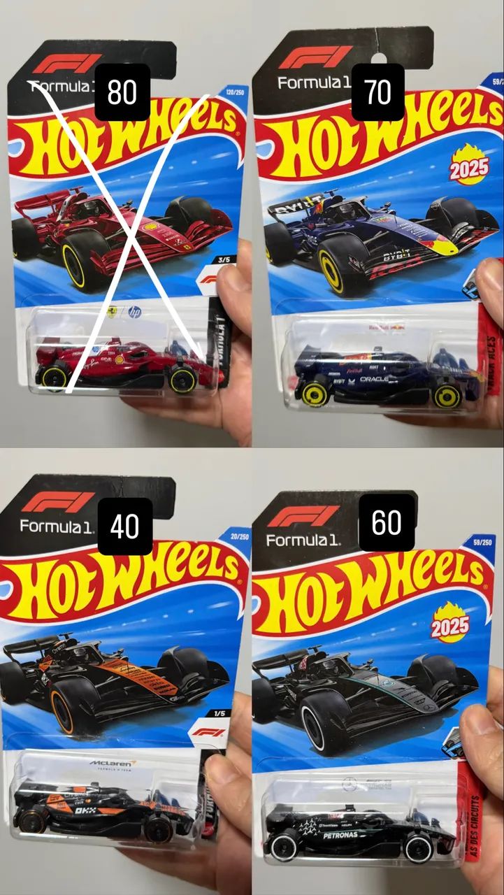 Hot wheels Fórmula 1 / Todos disponíveis 
