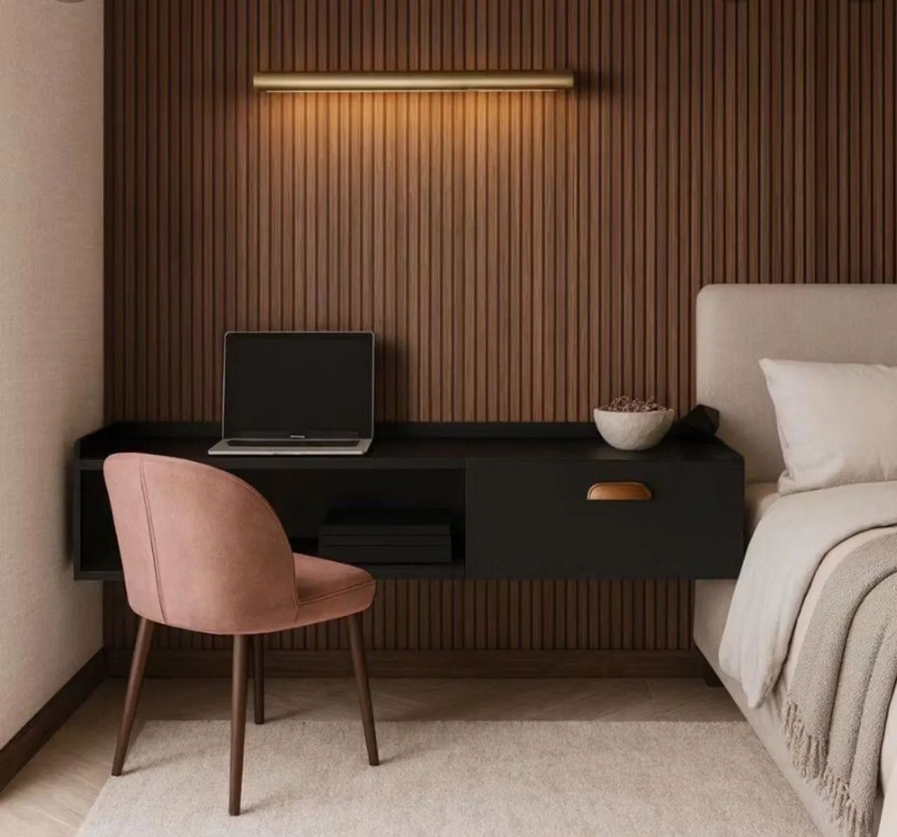Wall-Mounted Rack for Bedroom, Living Room, or Beauty Salon