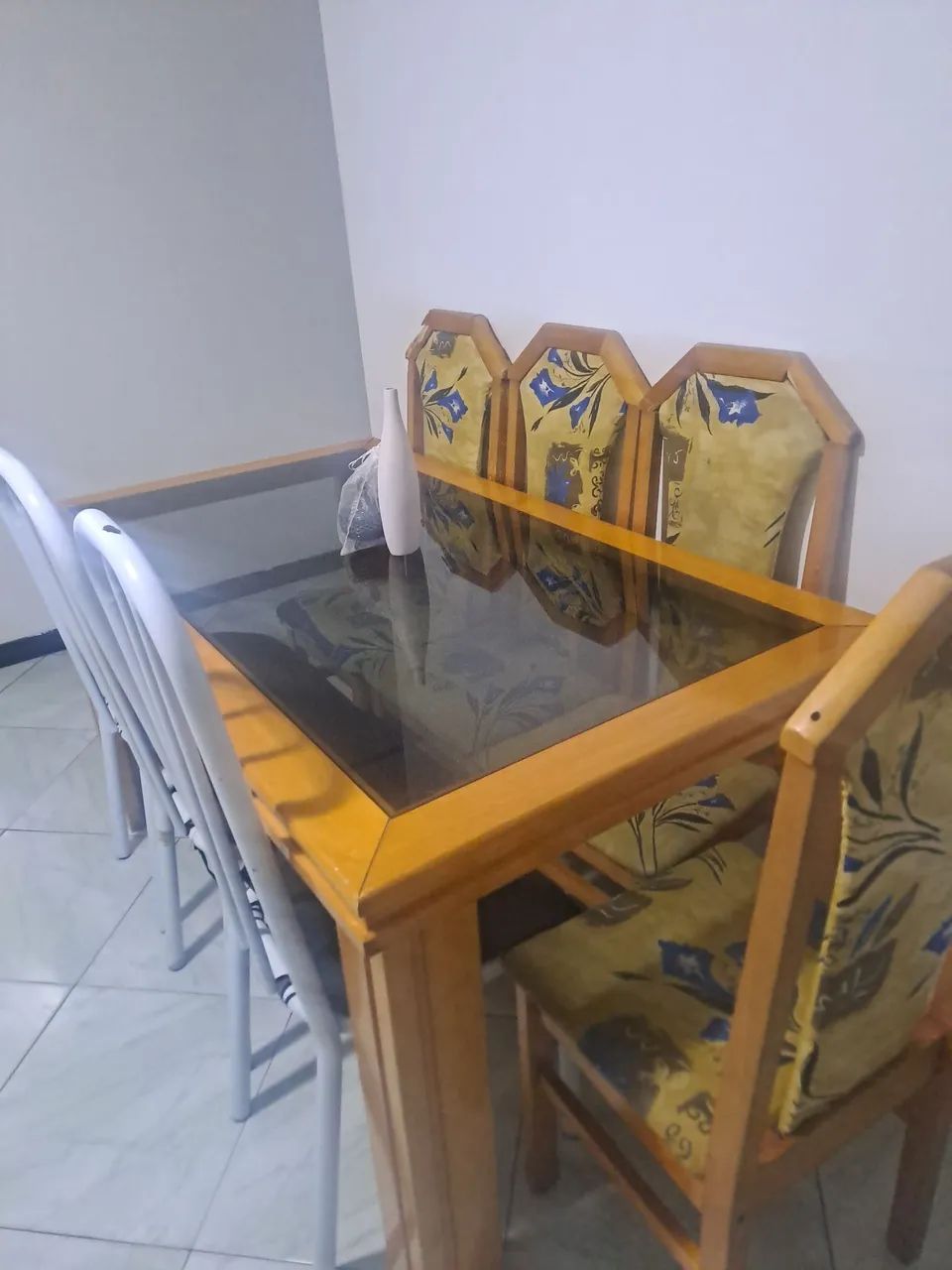 MESA DE VIDRO SEM CADEIRAS - Foto 5