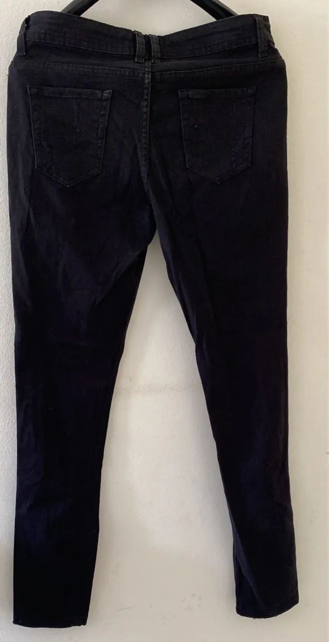 Calça TAM-42/44 sarja com detalhe na frente c/lycra  - Foto 2