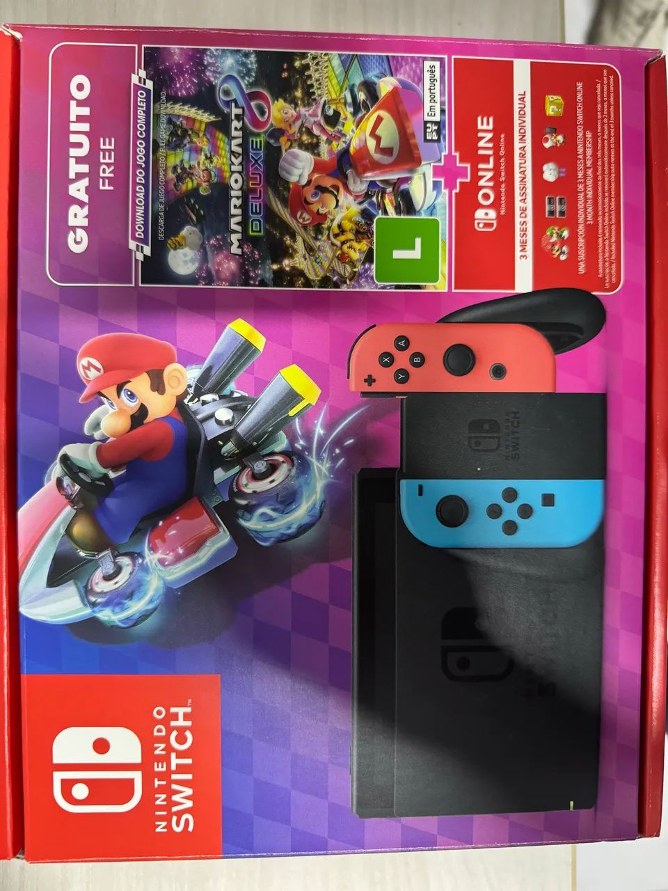 Nintendo Switch 1 ( com 3 jogos)